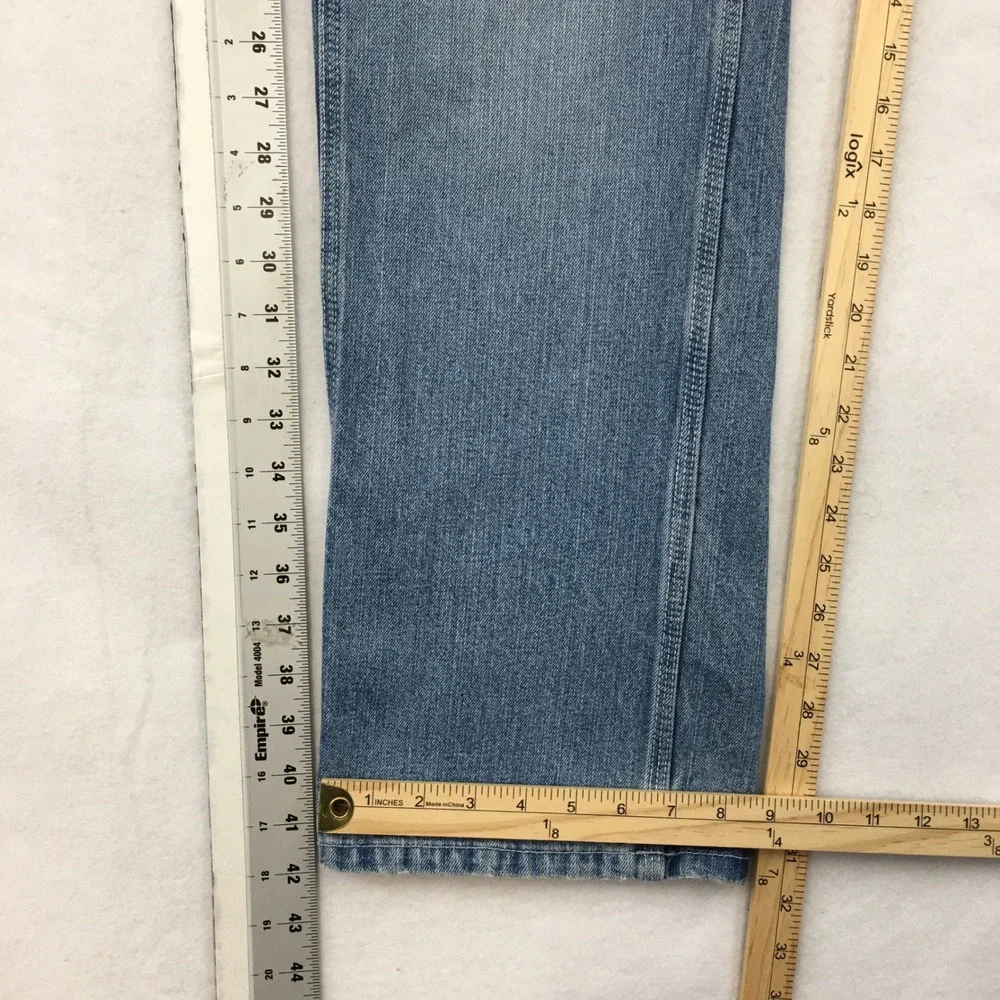 M. Gordon Jeans Mens Y2K 32x32 Light Wash Denim Carpenter Work Pants Straight